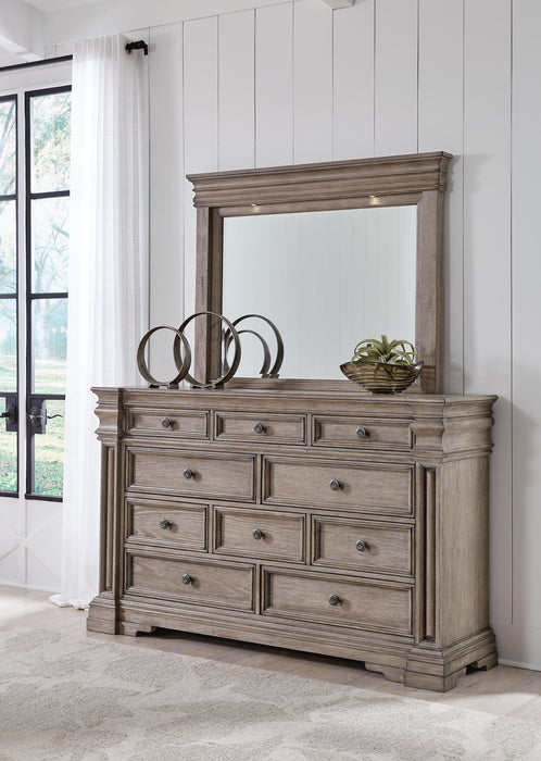 Blairhurst Light Grayish Brown Blairhurst Dresser and Mirror