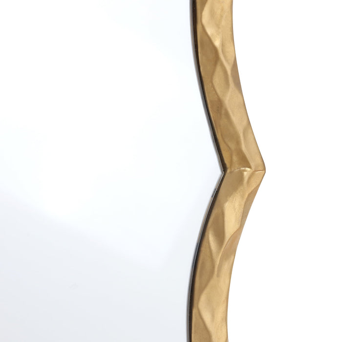 Gold Frame Art Deco Arch Wall Mirror 28"x36" My Texas House - open_box