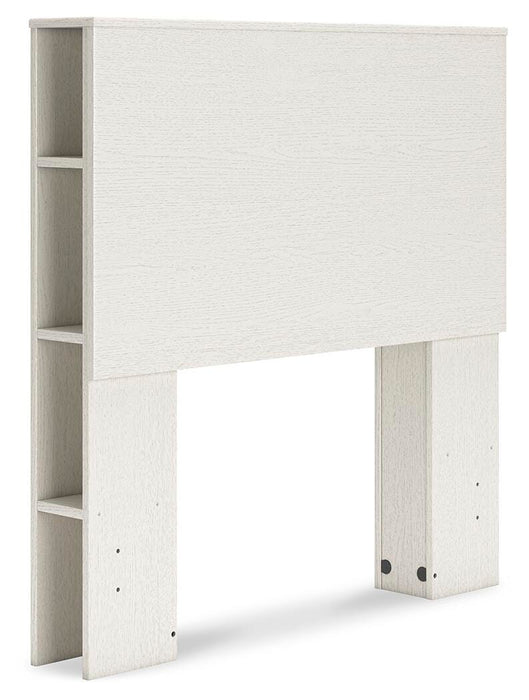 Aprilyn White Twin Bookcase Headboard