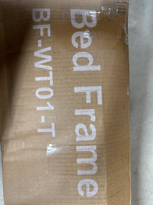 Gianna Twin Size Metal Platform Bed Frame with Headboard and and Footboard, No Box Spring Needed - new