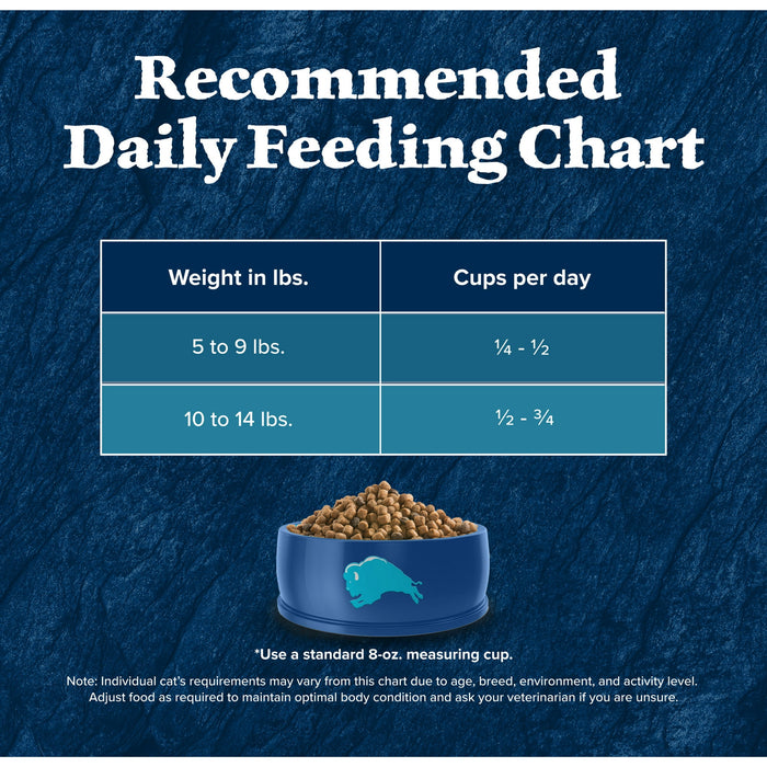 Blue Buffalo Wilderness Natural High Protein Dry Food for Adult Cats, Salmon, 4-lb Bag - new