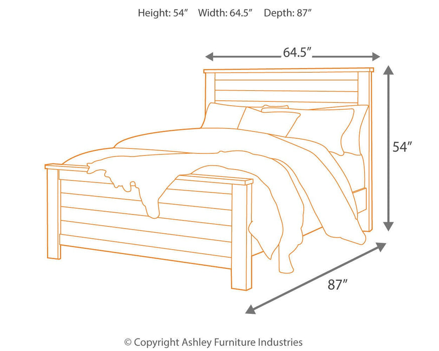 Porter Rustic Brown Porter California King Panel Bed