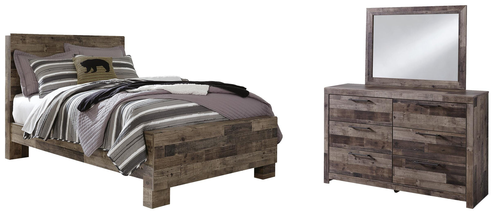 Derekson Multi Gray Bedroom Collection