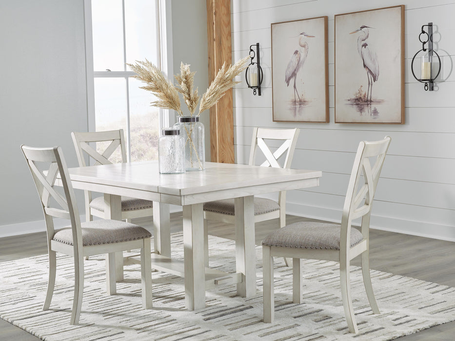 Robbinsdale Antique White Robbinsdale Dining Table and 4 Chairs