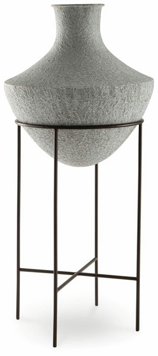 Estonbank Distressed Cream Vase