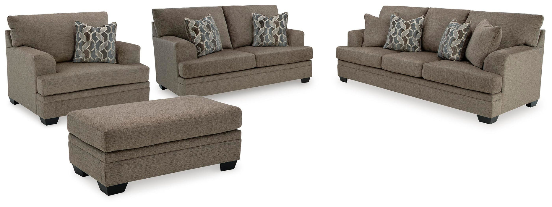 Stonemeade Nutmeg Stonemeade Sofa, Loveseat, Chair and Ottoman