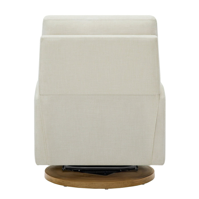 Better Homes & Gardens Modern Farmhouse Glider Recliner, Cream Linen - new