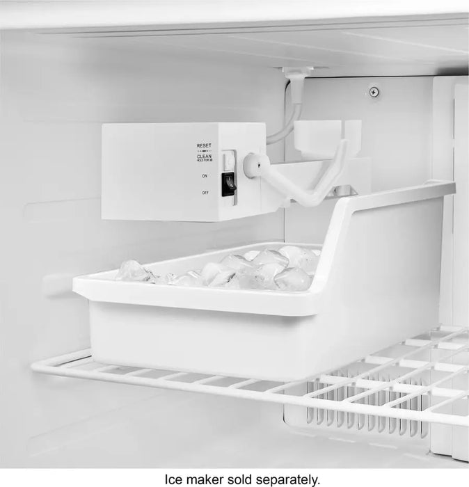 Insignia™ - 18 Cu. Ft. Top-Freezer Refrigerator with Handles - White - open_box