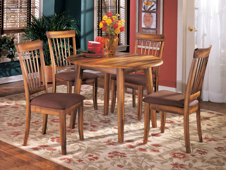 Berringer Rustic Brown Berringer Dining Table and 4 Chairs - Brand New