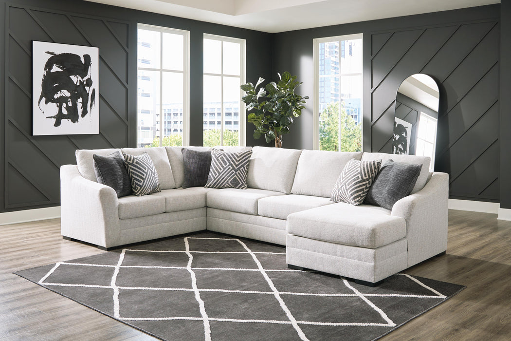 Koralynn Stone Koralynn 3-Piece Sectional with Chaise