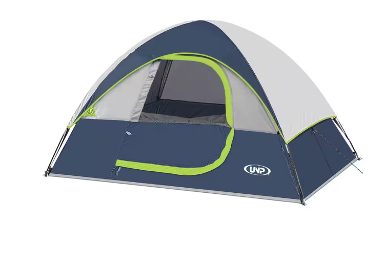 Tenleaf 9 ft. x 7 ft. 4-Person Deep blue Portable Dome Waterproof Windproof Tent with Rainfly Easy Set up - new