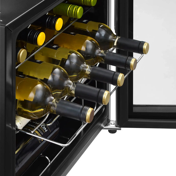 Insignia™ - 14-Bottle Wine Cooler - Stainless Steel - open_box