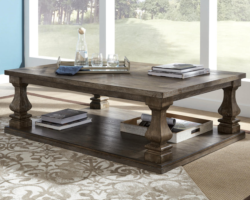 Johnelle Gray Rectangular Cocktail Table