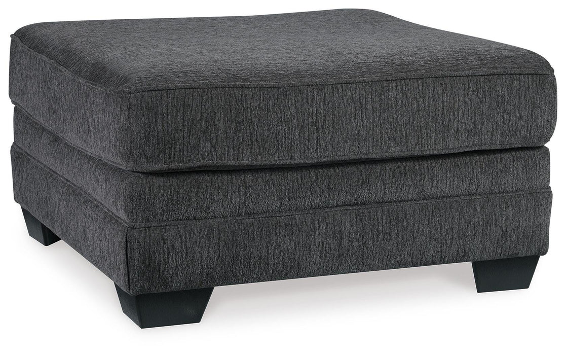 Tracling Slate Oversized Accent Ottoman