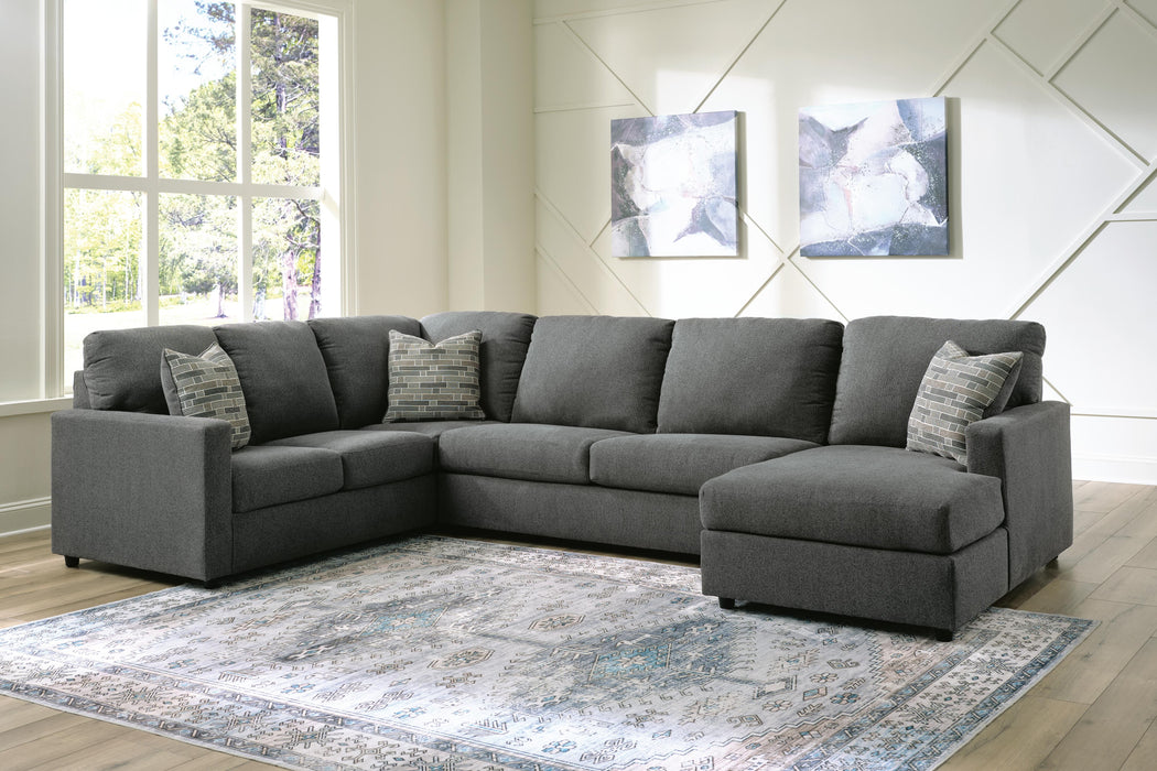 Edenfield Charcoal Edenfield 3-Piece Sectional with Chaise