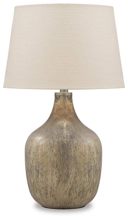 Mari Gray/Gold Finish Glass Table Lamp (1/CN)