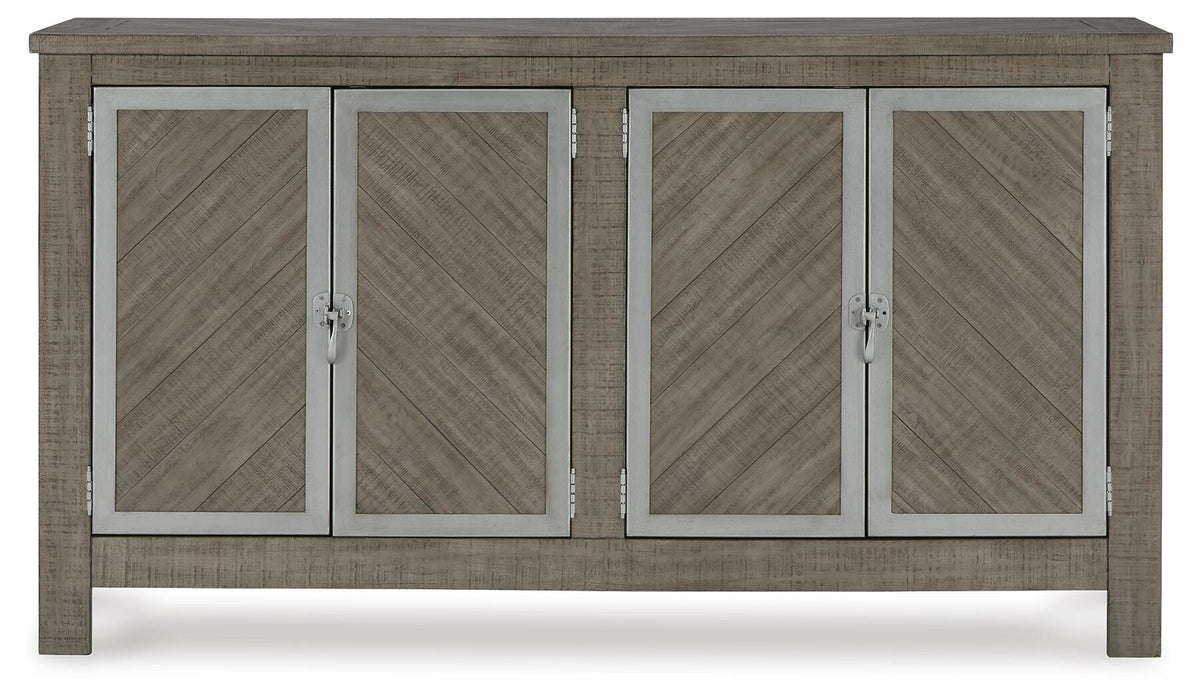 Krystanza Weathered Gray Dining Room Server