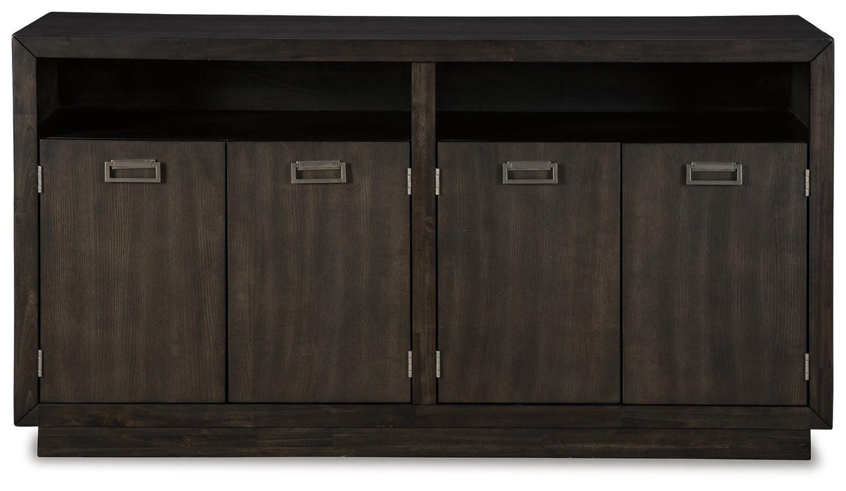 Hyndell Dark Brown Dining Collection
