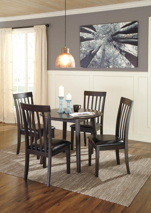 Hammis Dark Brown Hammis Dining Table and 4 Chairs