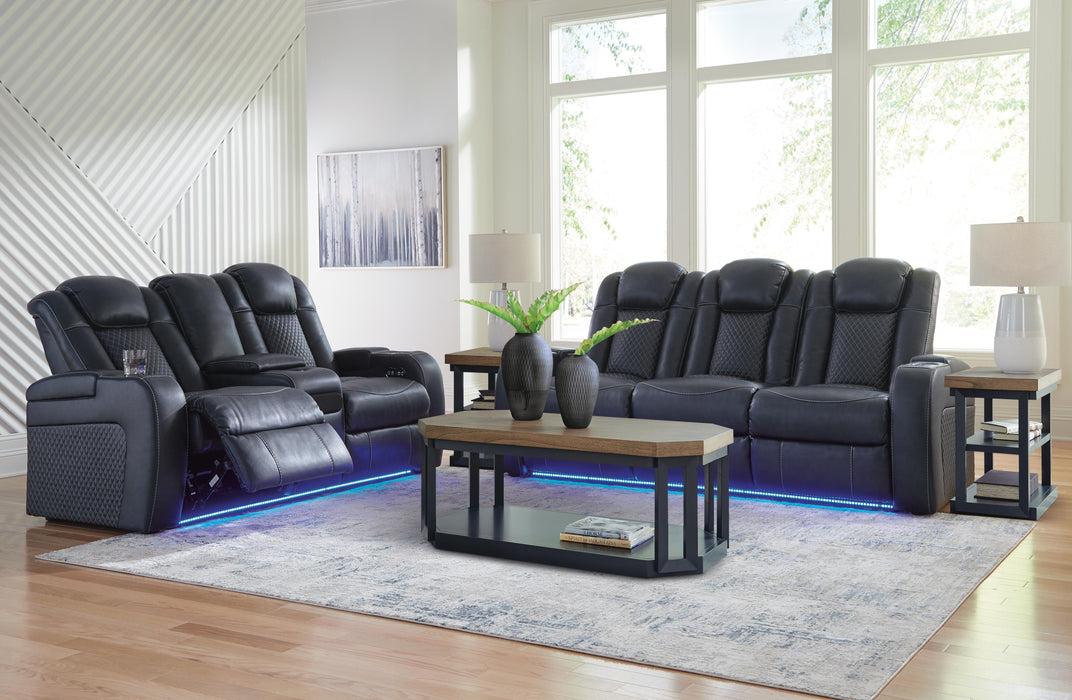 Fyne-Dyme Sapphire Fyne-Dyme Sofa, Loveseat and Recliner