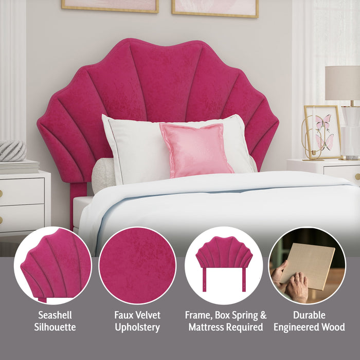 Elina Upholstered Twin Headboard, Pink, by Hillsdale Living Essentials - new