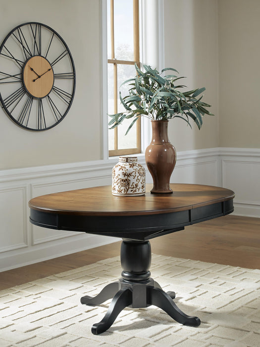 Loganeer Black/Brown Oval DRM Butterfly EXT Table