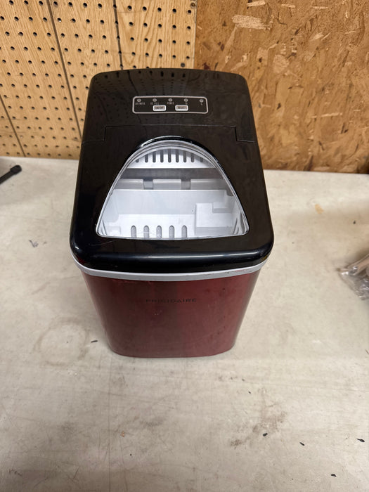Frigidaire 26 Lbs per Day Portable Compact Maker, Ice Making Machine, Red Stainless, Medium - used_good