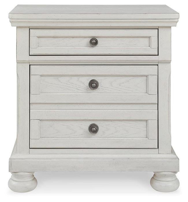 Robbinsdale Antique White Two Drawer Night Stand