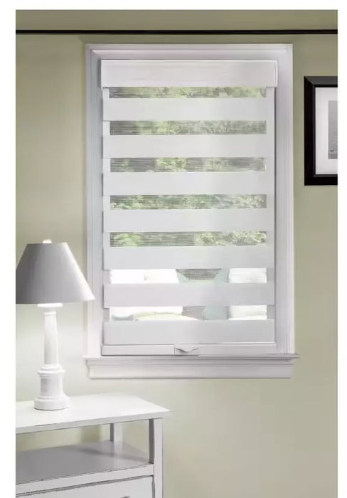 Achim Importing Cordless Celestial Sheer Double Layered Shade - Linen - 34 x 72 in. - new