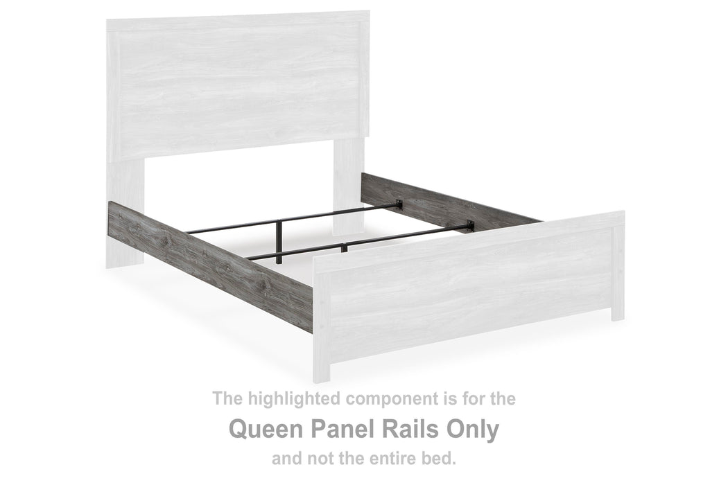 Bronyan Dark Gray Queen Panel Rails