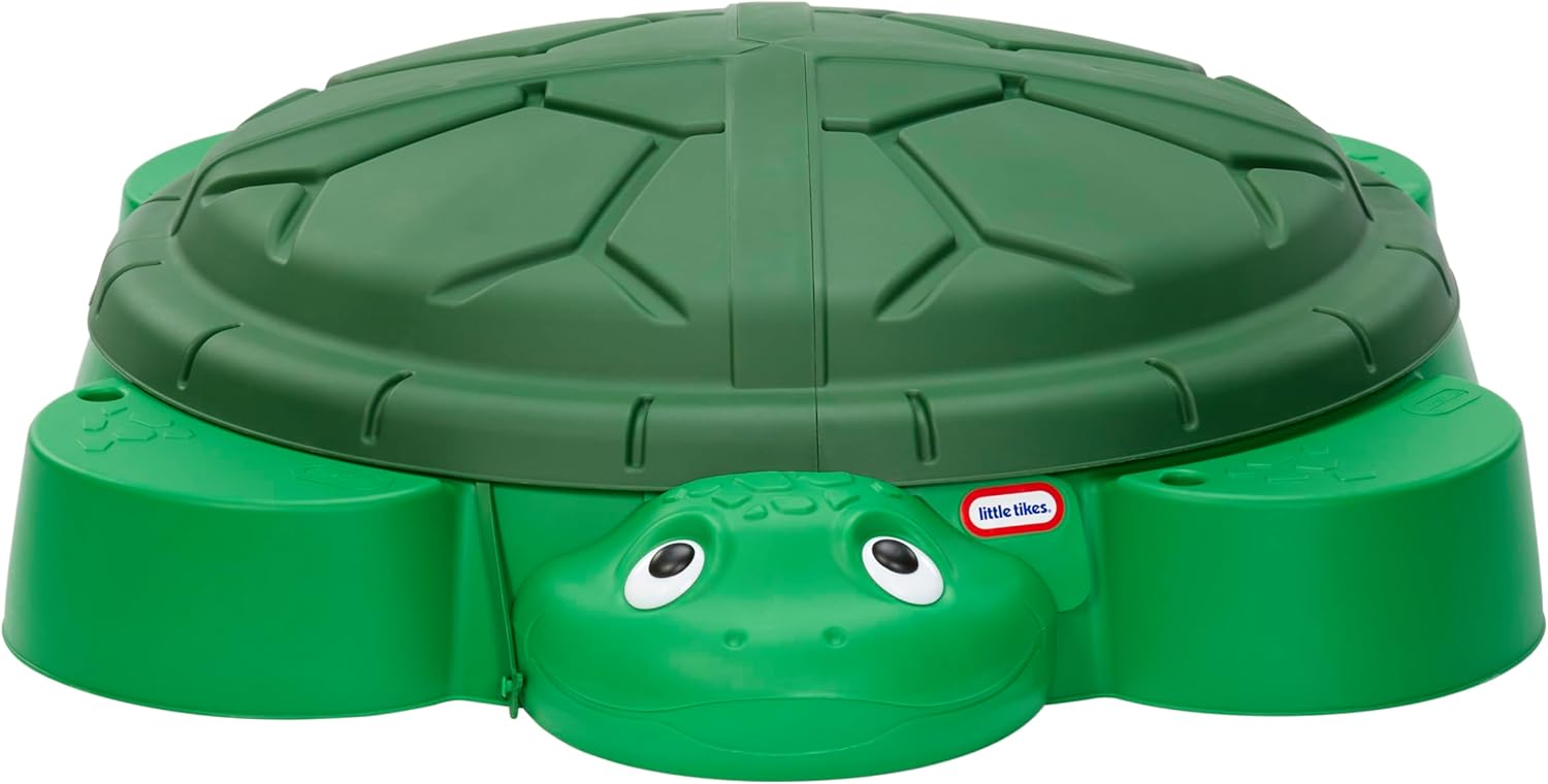 Little Tikes Turtle Sandbox, for Boys and Girls Ages 1-6 Years - open_box