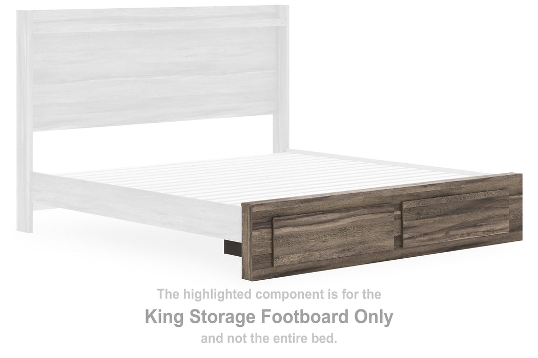 Baystorm Brown King Storage Footboard