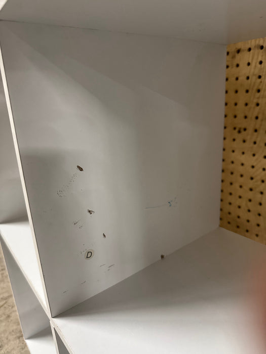 Mainstays 11 9-Cube Storage Organizer, White - use_like_new