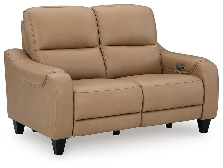 Mosswell Toffee Mosswell Power Reclining Loveseat