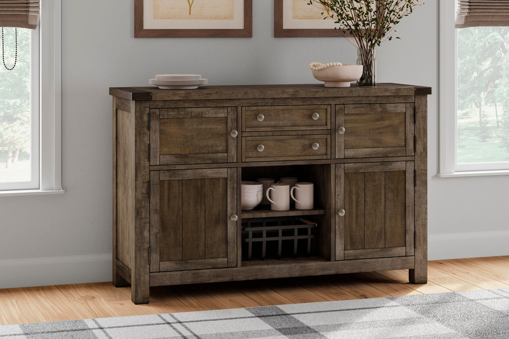 Moriville Grayish Brown Dining Room Server