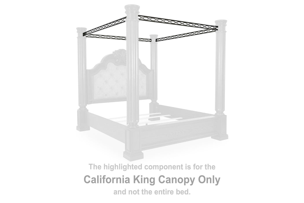 Maylee Dark Brown Cal King Canopy