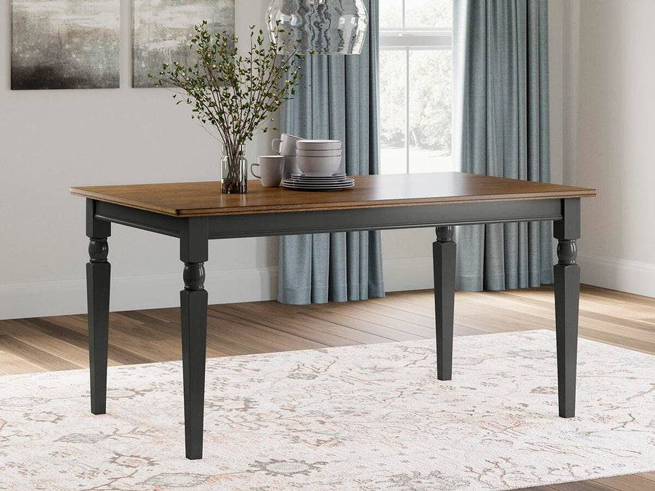Owingsville Black/Brown Rectangular Dining Room Table