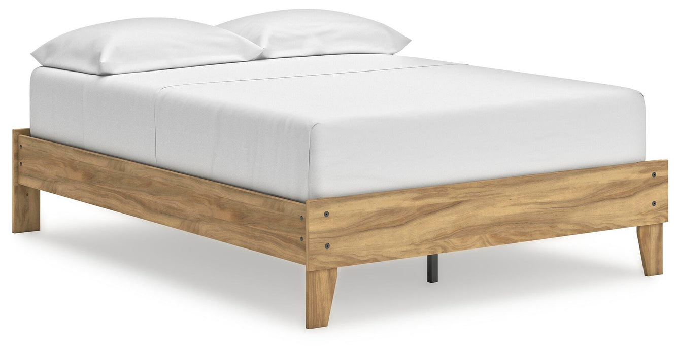 Bermacy Light Brown Bedroom Furniture Pieces