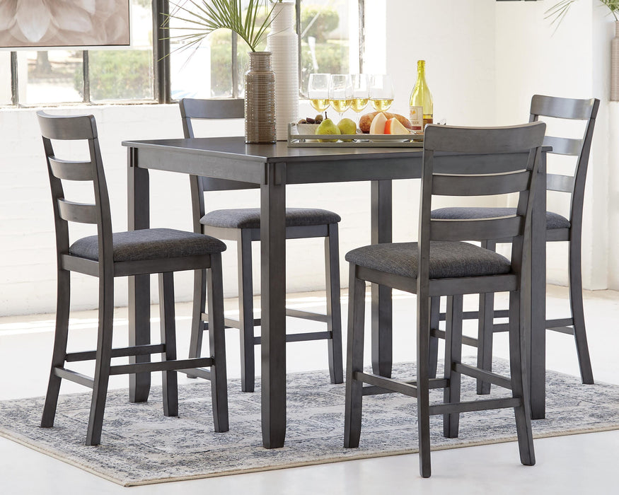 Bridson Gray Square Counter TBL Set (5/CN)