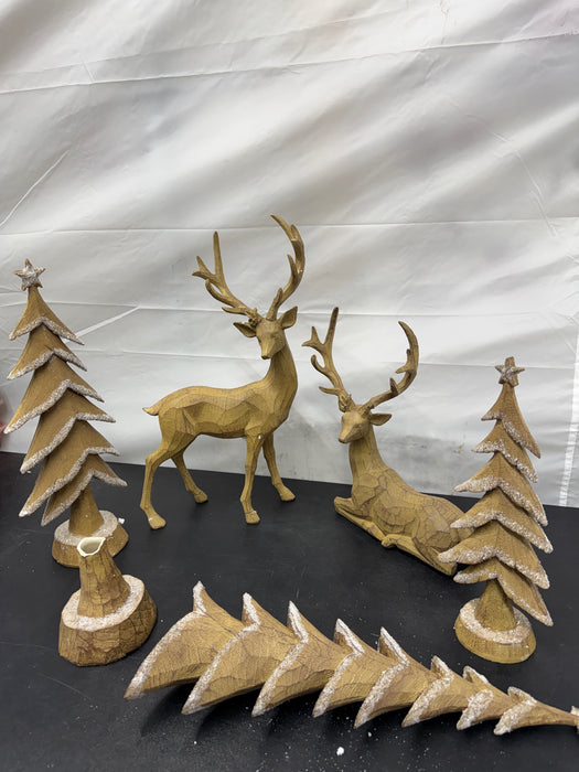 Member's Mark Deer and Tree Décor, Set of 5 - open_box