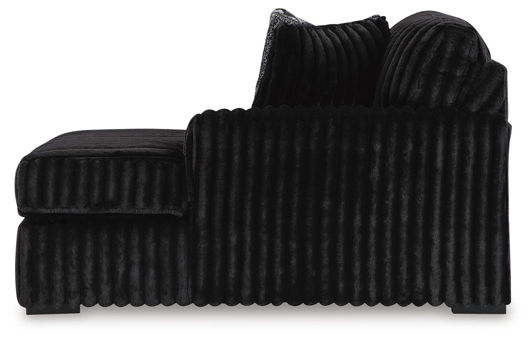 Midnight-Madness Onyx Midnight-Madness 3-Piece Sectional with Chaise