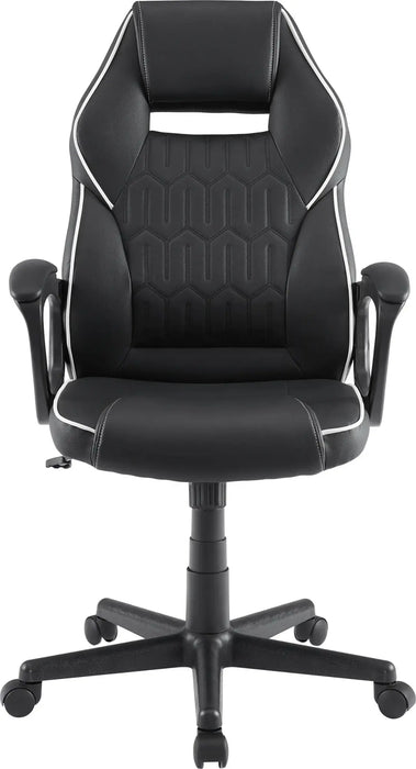 Insignia™ - Essential PC Gaming Chair - Black - open_box