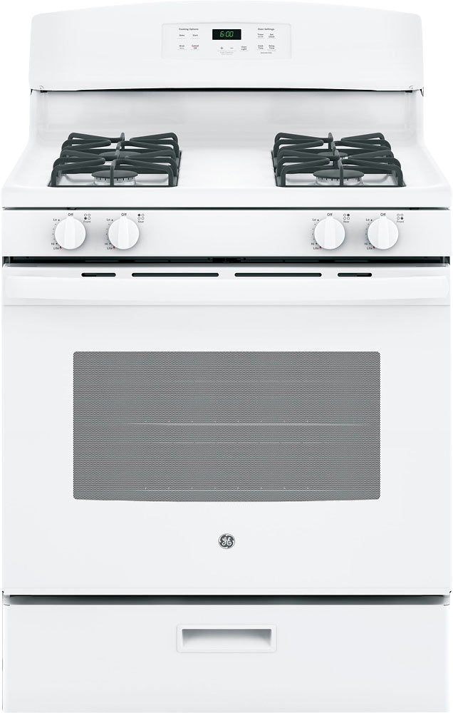 GE - 4.8 Cu. Ft. Freestanding Gas Range - White - display_model