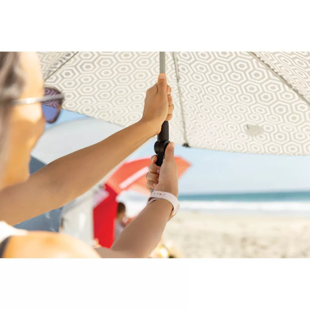 Sport-Brella Versa-Brella SPF 50+ Adjustable Umbrella with Universal Clamp, R... - display_model