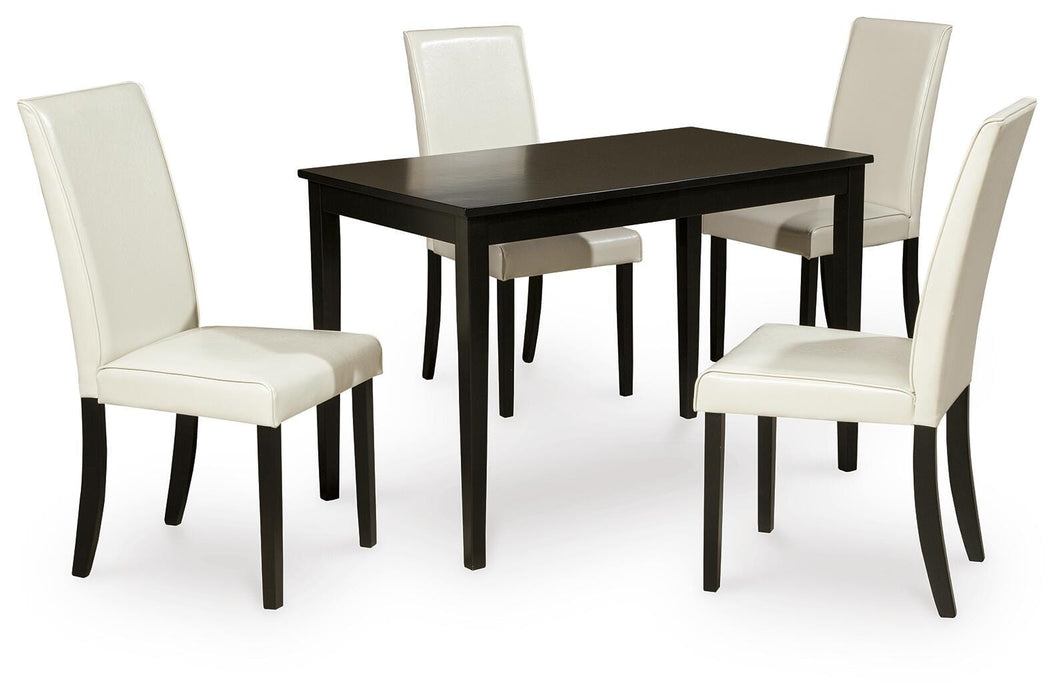 Kimonte Ivory Kimonte Dining Table and 4 Chairs