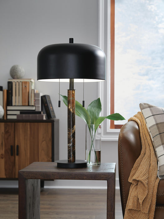 Alanbert Brown/Black Metal Table Lamp (1/CN)