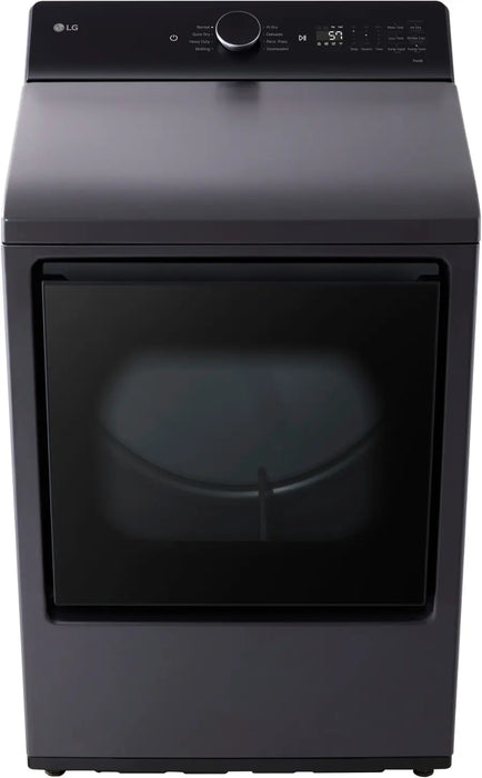 LG - 7.3 Cu. Ft. Smart Electric Dryer with EasyLoad Door - Matte Black - new