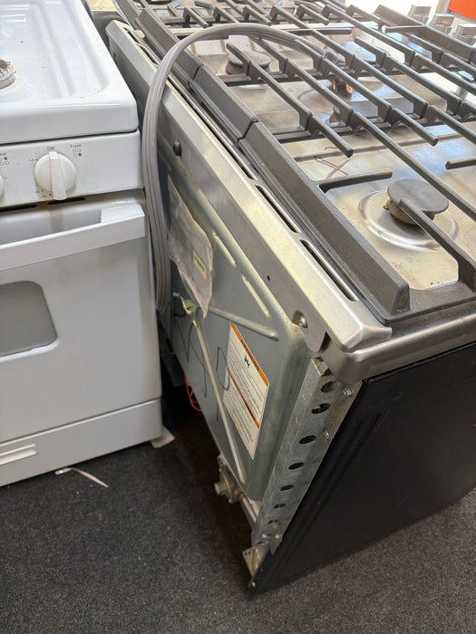 JennAir  30 Inch Slide-In Dual Fuel Range with 4 Sealed Burners, 6.2 cu. ft. Oven Capacity, Continuous Grates, Self-Clean Mode, Downdraft Ventilation, and True Convection: Stainless Steel - used_good