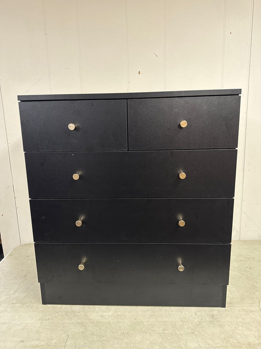 UBesGoo 5 Drawer Wood Dresser for Bedroom, Chest of Drawers, Storage Organization Unit for Clothing, Black - new