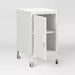 Dorm Metal Rolling Locker Storage Cabinet with Lock Chalk White - Room Essentials